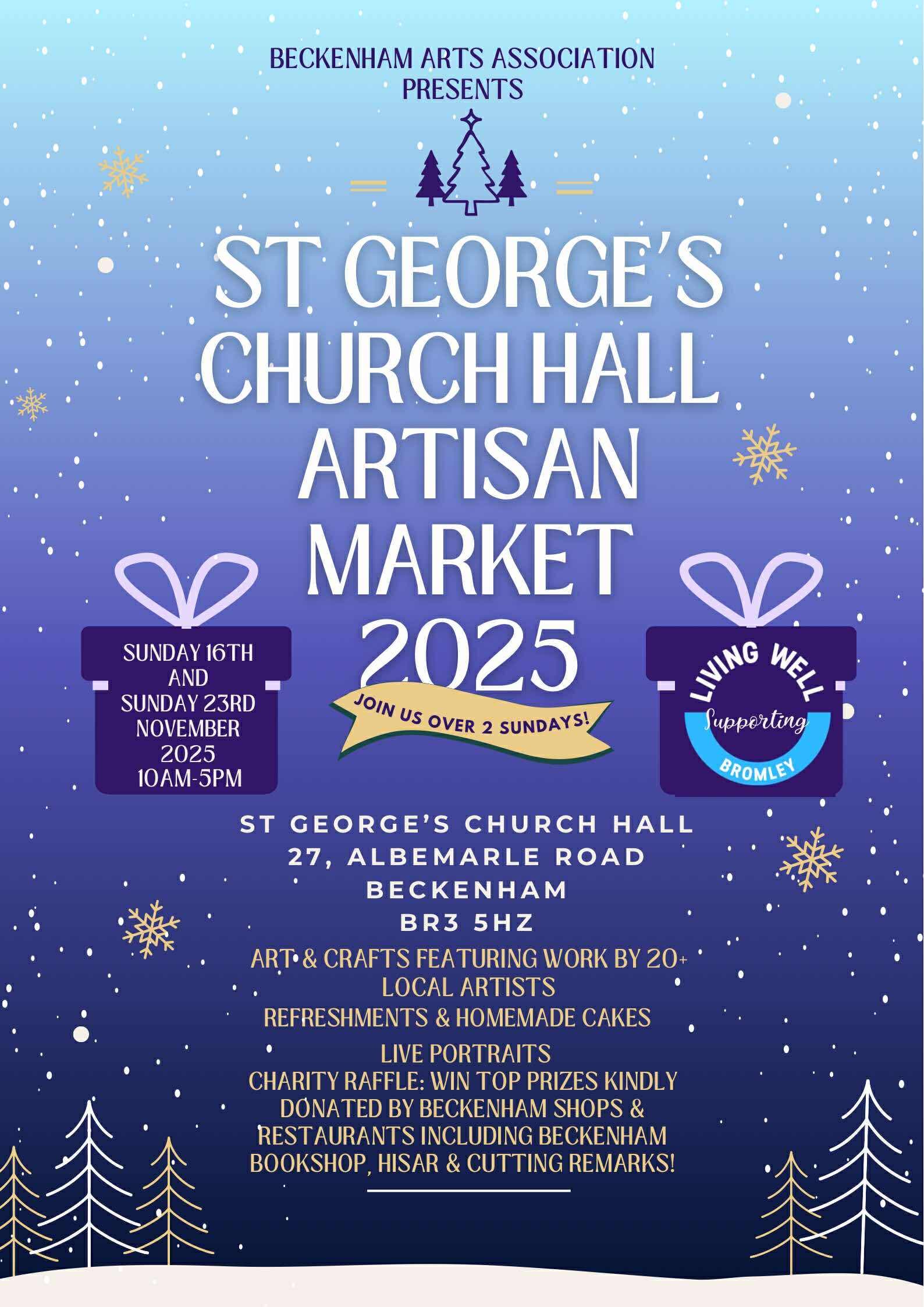 🎄 Christmas Artisan Market poster